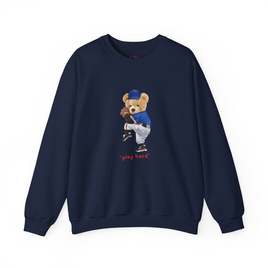 Cute Bear graphic sweatshirt, ideal for casual comfort and stylish charm.