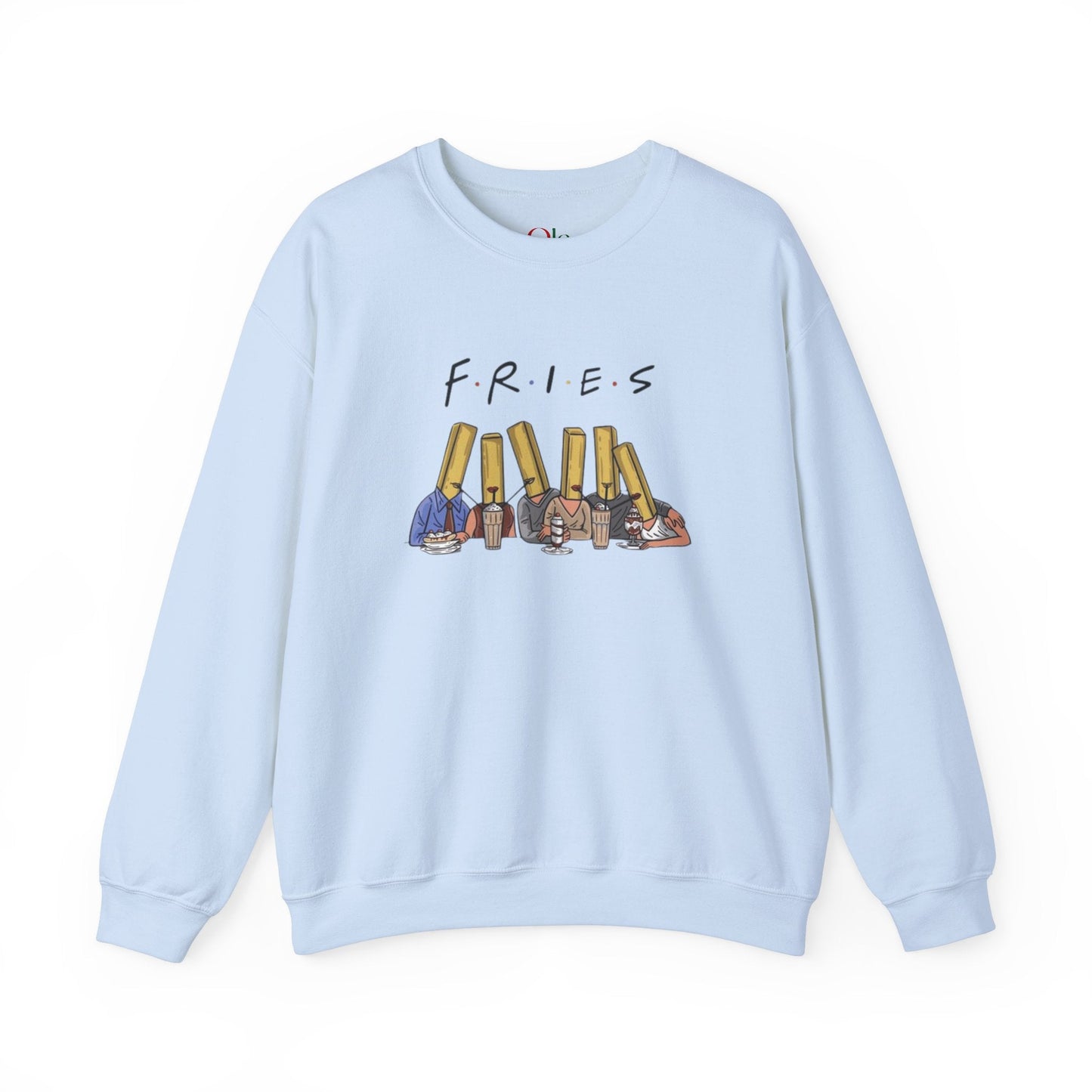 Friends TV Show parody funny sweatshirt from Ola Store, perfect gift for fans, combining humor and comfort.