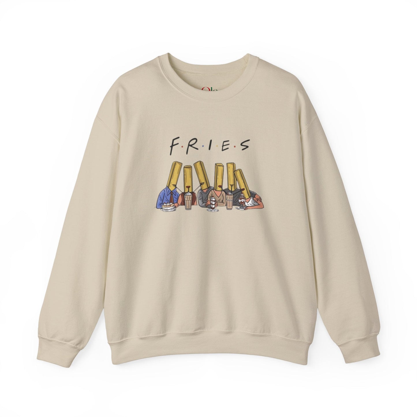 Friends TV Show parody funny sweatshirt from Ola Store, perfect gift for fans, combining humor and comfort.