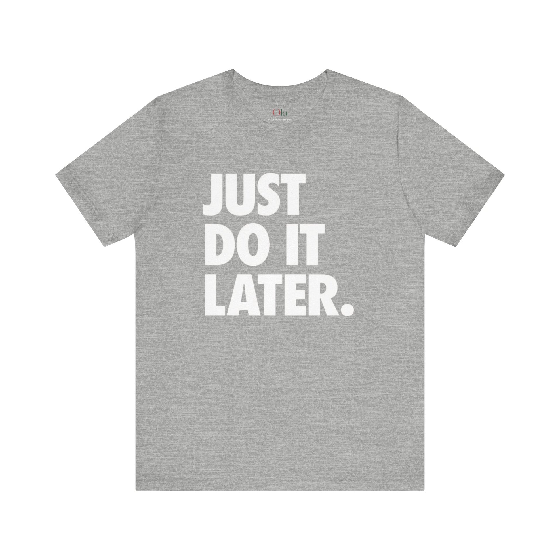 A Nike Parody t-shirt featuring funny inspirational quotes and parody logos, perfect for a unique gift.