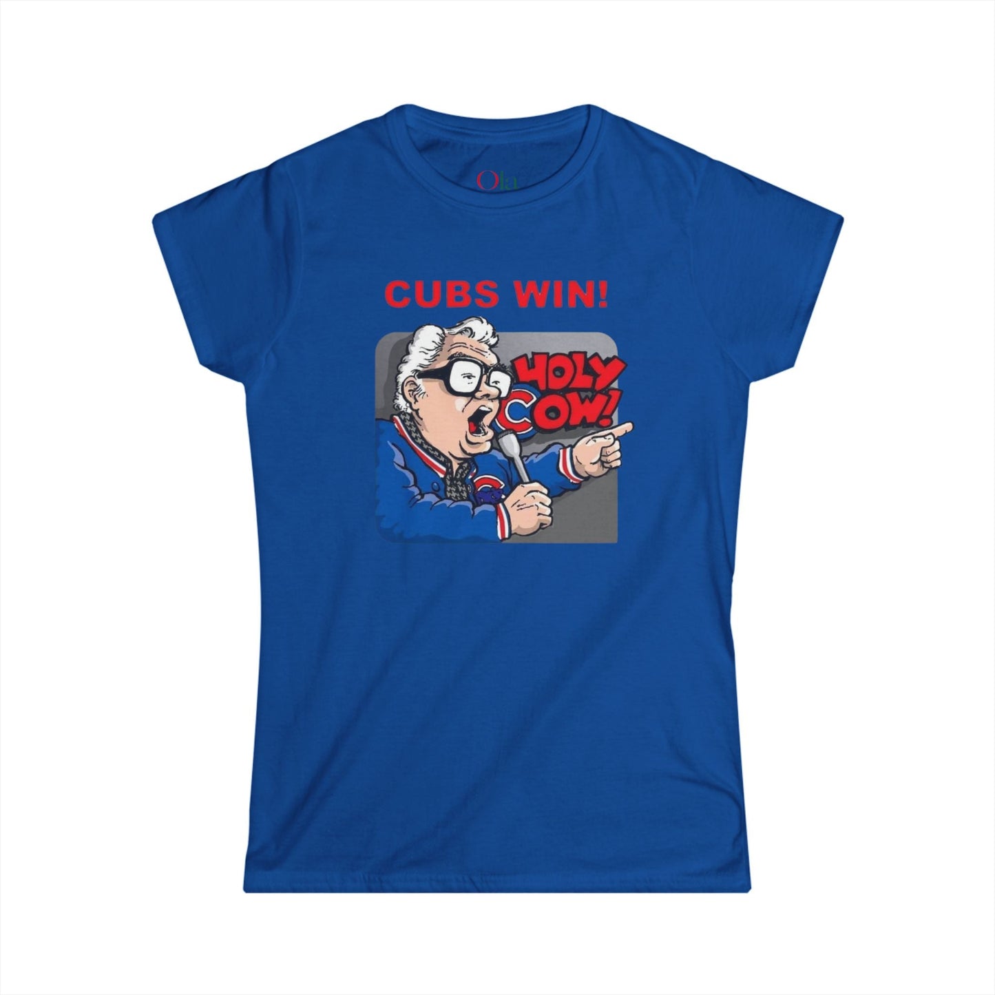 Harry Caray Cartoon T - shirt - Women Style - Ola