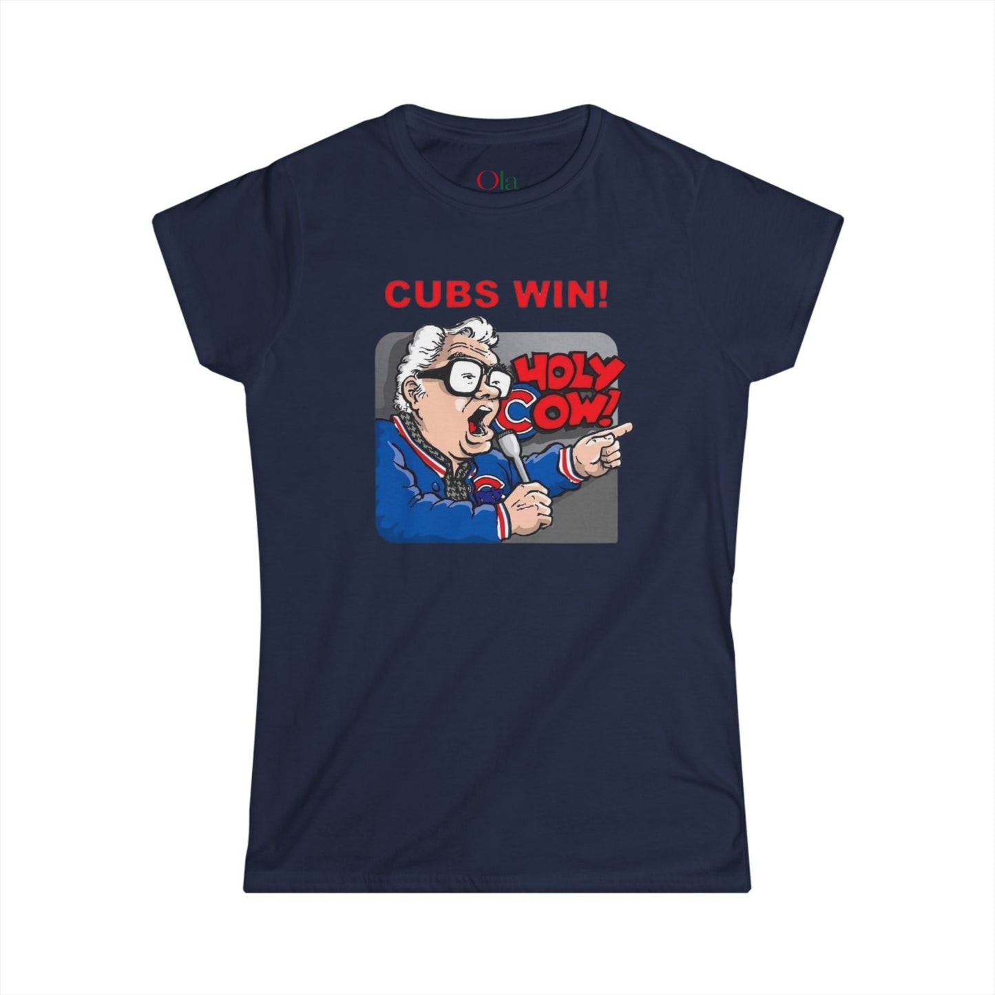 Harry Caray Cartoon T - shirt - Women Style - Ola