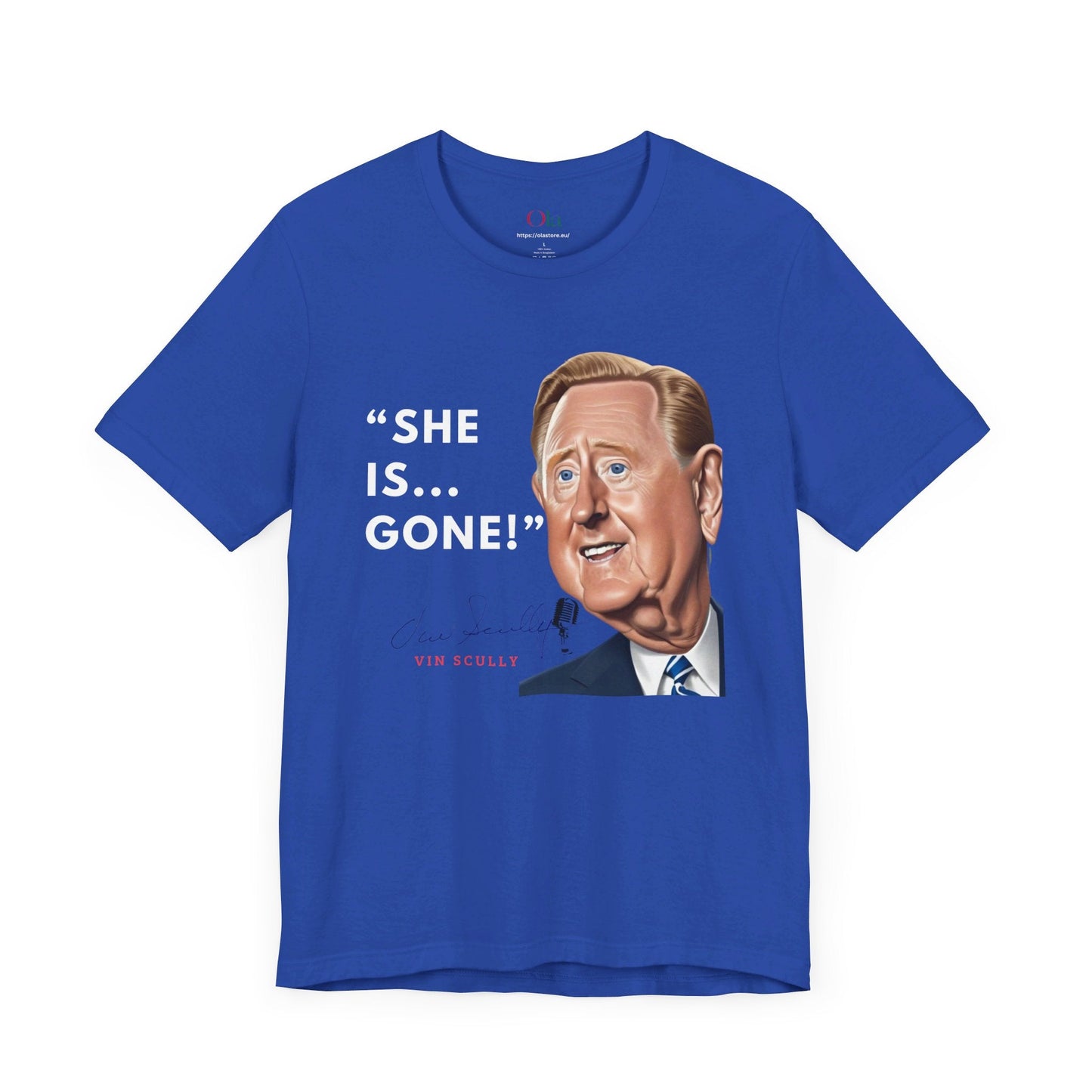 Vin Scully Cartoon T - shirt - Ola