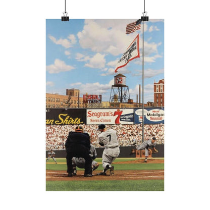 Vintage Baseball Wall Art - Micky Mantle - Ola