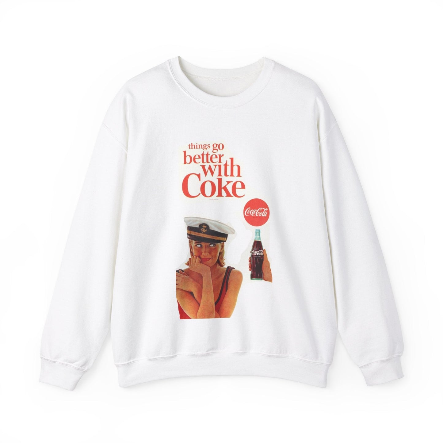 Coke vintage sweater with classic retro design, available at Ola Store.